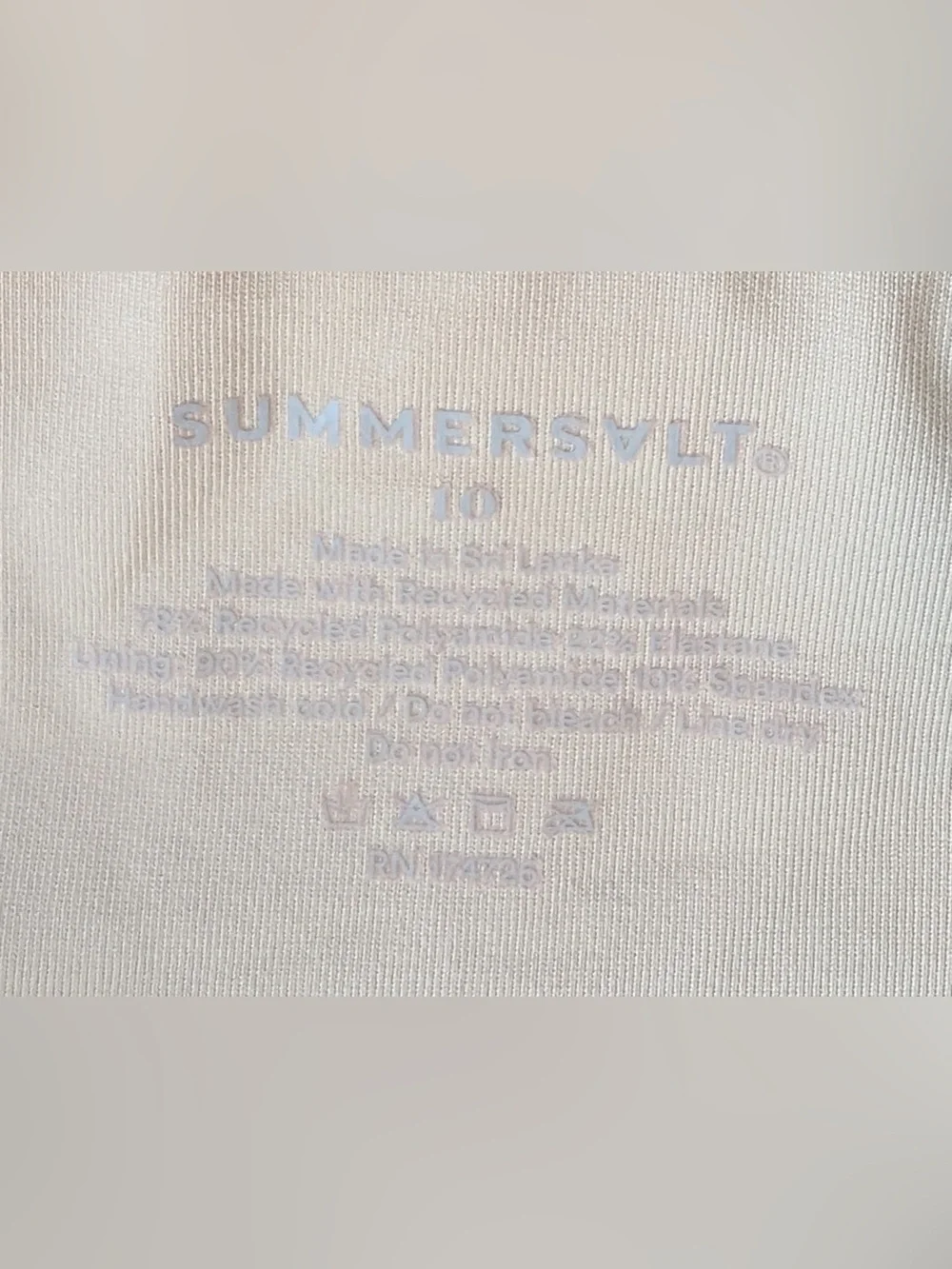 Summersalt X Diane Von Furstenberg The Ruffled Backflip Lemon Blue Size 10